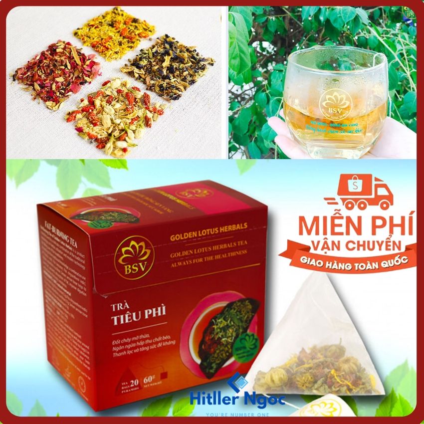 Trà tiêu phì Bông Sen Vàng - Trà giảm cân - Trà thảo dược giảm cân - Trà giảm cân thiên nhiên - Giảm cân Bông sen Vàng - Trà giảm cân tan mỡ bụng - Trà giảm cân an toàn -hitllerngoc