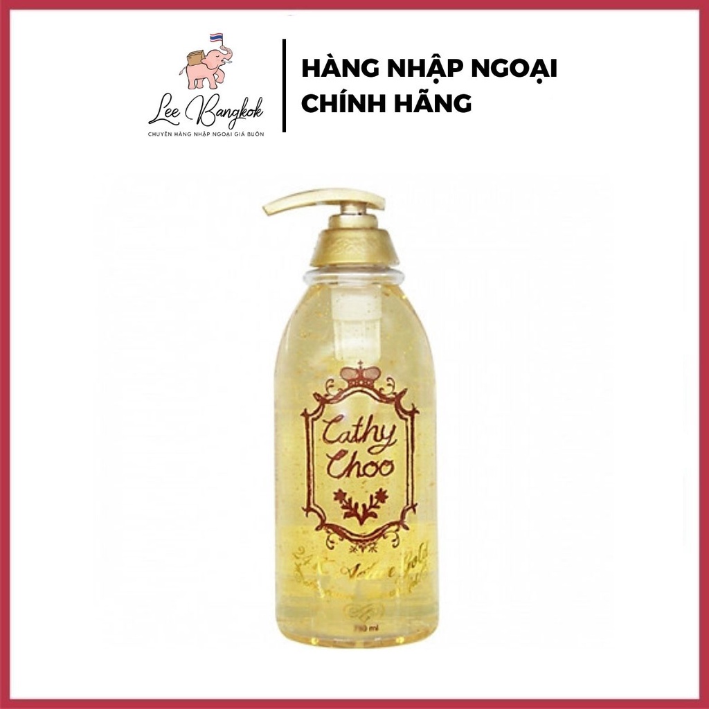 Sữa tắm vàng trắng da cathy choo 24k active gold fragrance shower gel 750ml