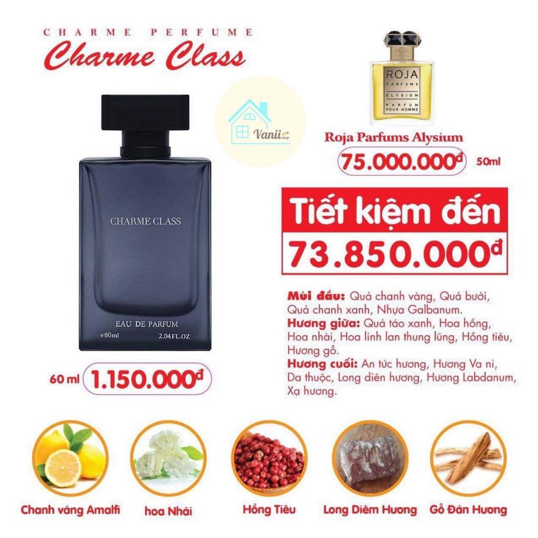 Nước Hoa Charme_Class 60ml