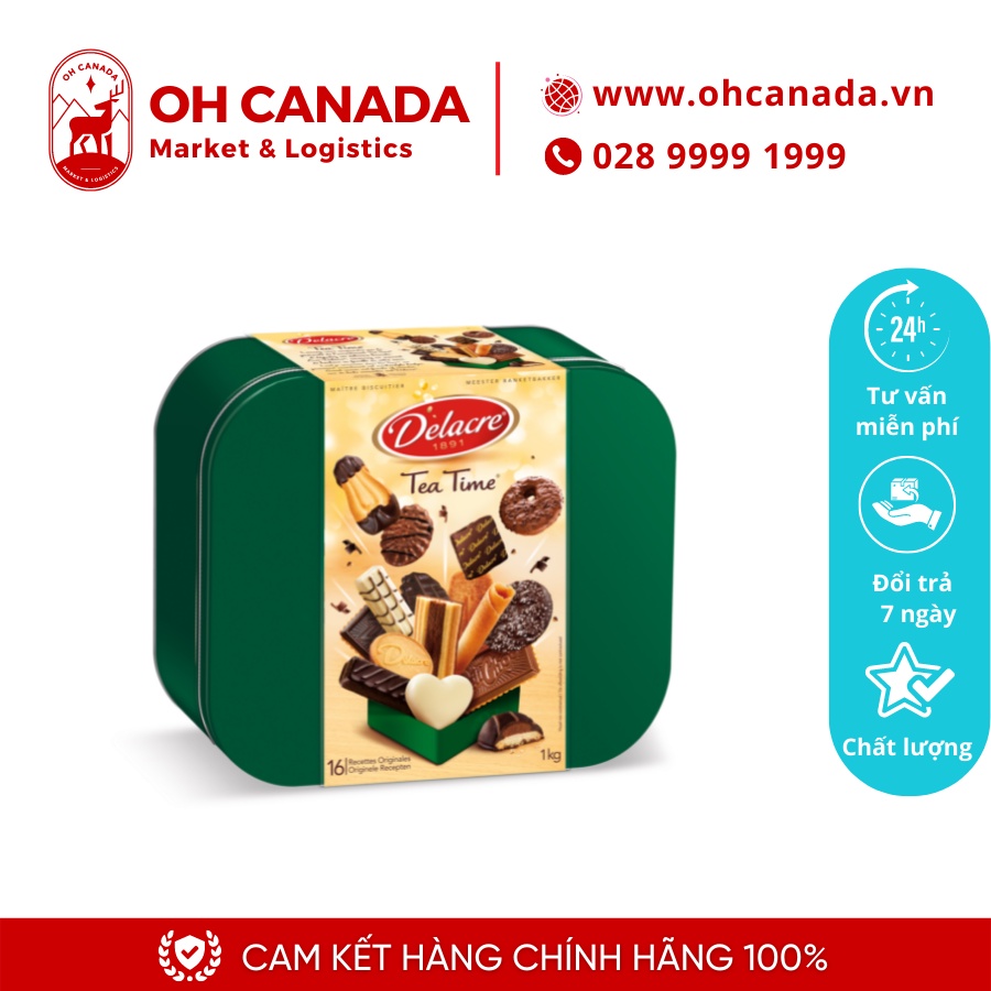 Bánh Quy Socola Delacre Tea Time 1kg
