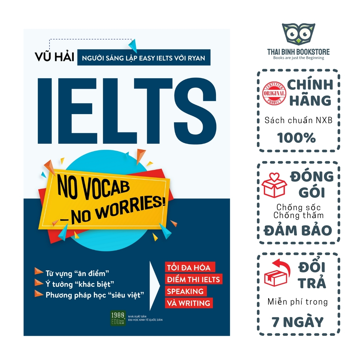 Sách - ielts no vocab - no worries ! - 1980 books - thái bình bookstore