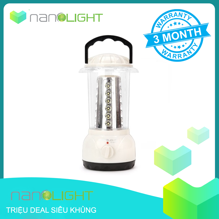 Đèn lồng Led sạc tiết kiệm điện Nanolight LL-002 (Trắng)