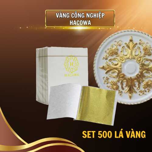 Lá vàng Hacowa Đài Loan cao cấp chuyên dát tượng phật, đồ thờ, trang trí nhà cửa hiệu ứng bóng đẹp