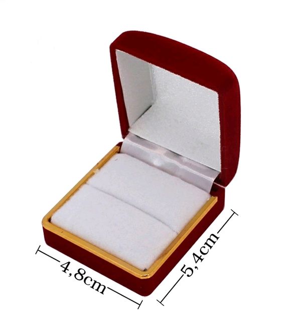 Hộp nhẫn nhung cao cấp hình vuông