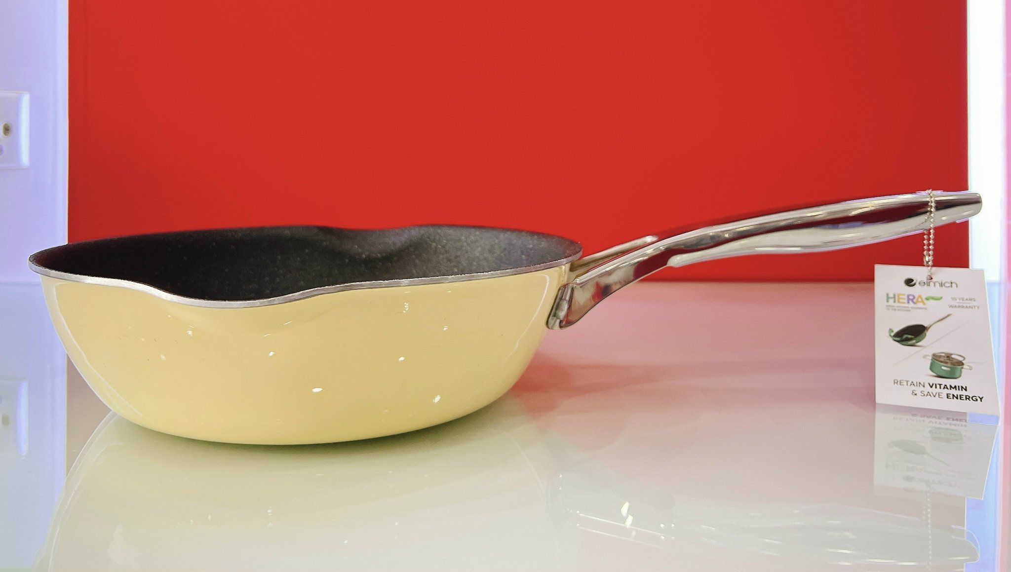 Chảo inox liền khối elmich hera el-8105 size 20cm, 24cm, 26cm, 28cm