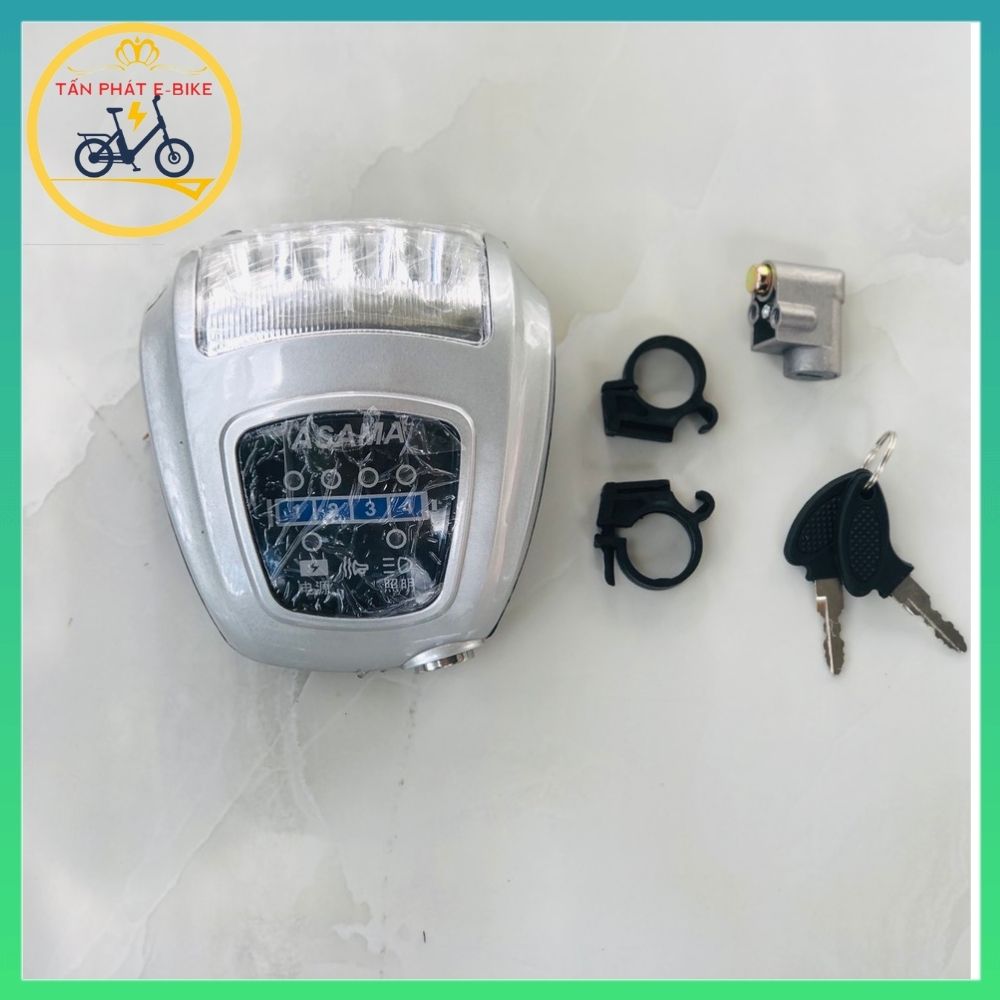 Bộ đầu đèn xe đạp điện asama