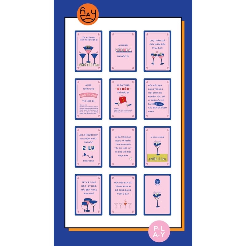 ✆☽♕ Bộ bài Nốc Out - Drinking Game hot trend giúp khuấy động các buổi hội họp tụ tập vui chơi cùng bạn bè
