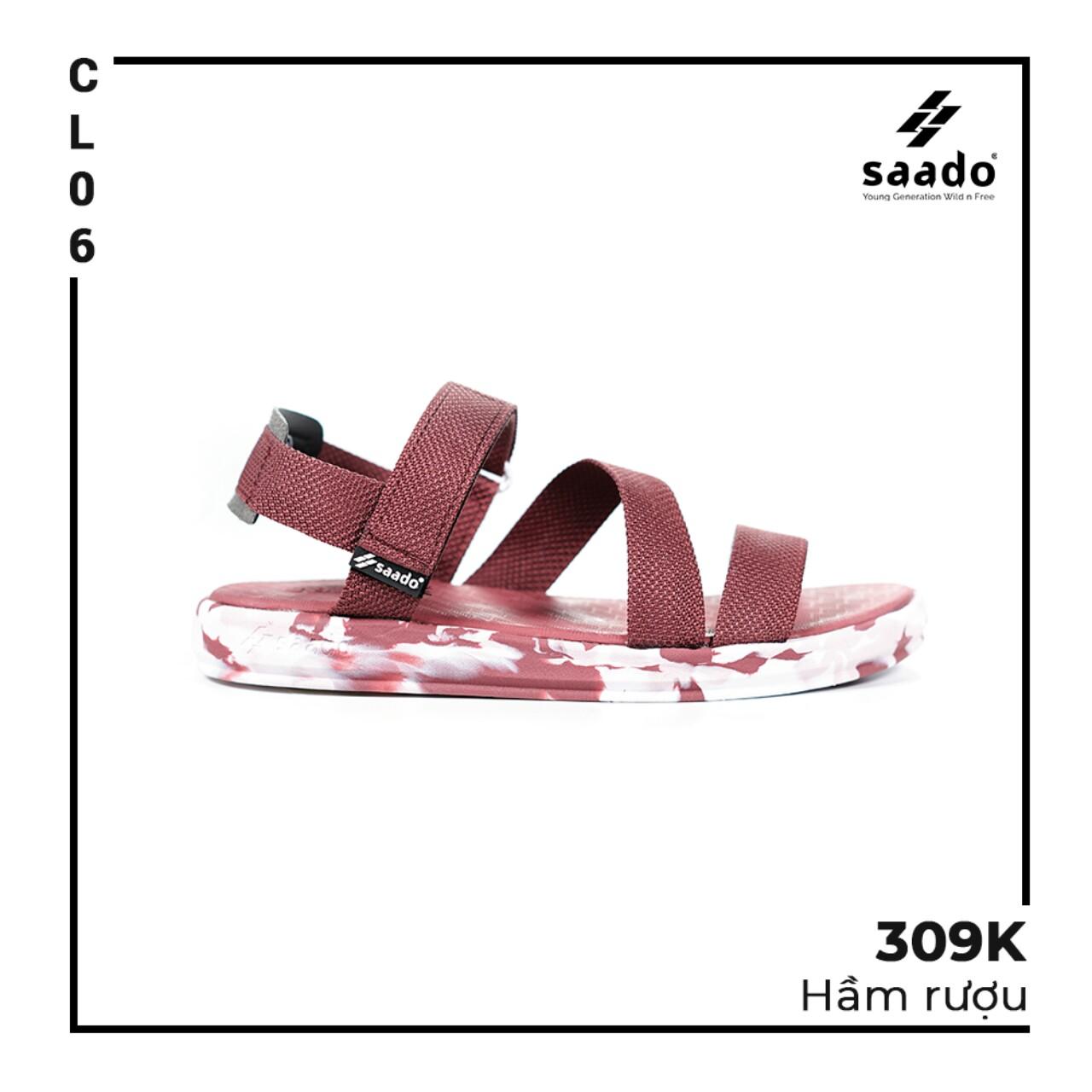 [HCM]Giày Sandal Saado Nữ Màu Ruốc CL06