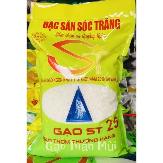 Gạo ST25 Gạo Ngon Thế Giới (Bao 5ky )