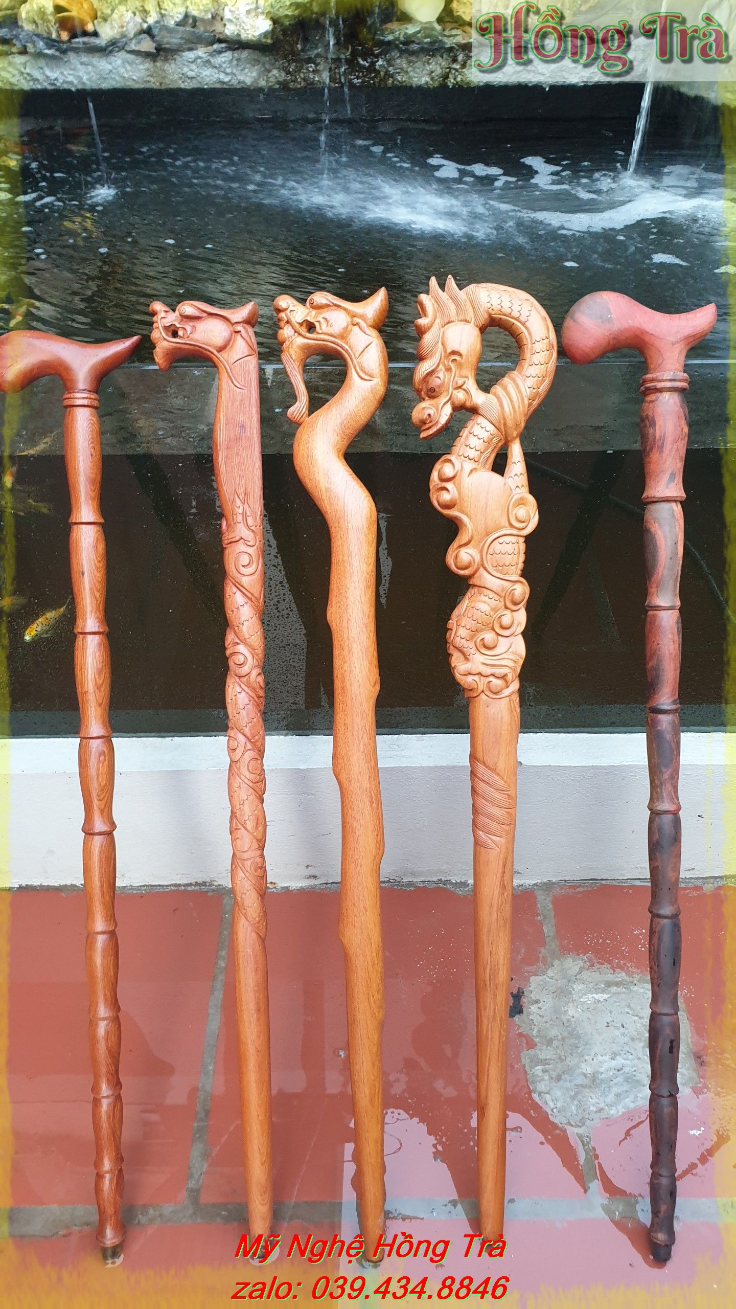 Gậy batoong gỗ chất lượng cao. Gậy cho người già
