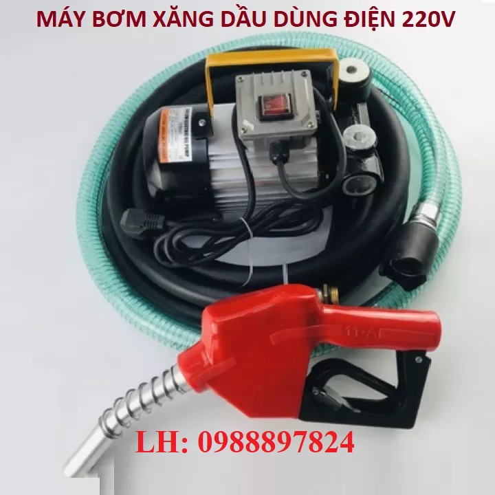 Máy bơm xăng, bơm dầu, bơm nước, bơm nhớt - dùng điện 220v