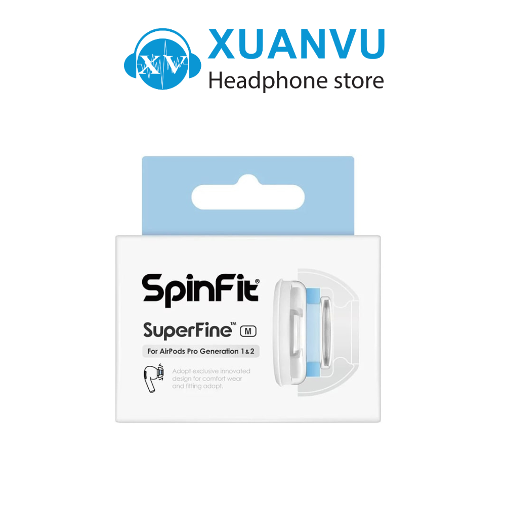 Nút tai nghe cao cấp SpinFit SuperFineTM for AirPods Pro và Airpods Pro 2 ( Giá bán tính trên 1 đôi nút tai )