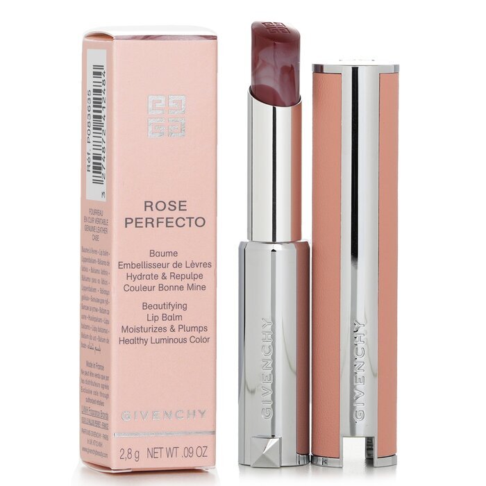 Son dưỡng có màu Givenchy Le Rose Perfecto Lip Balm số 117 Chilling Brown màu Đỏ Nâu Tây của Pháp thỏi 2,8g