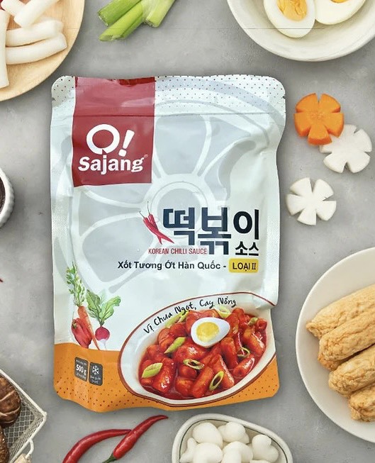 Sốt tương ớt sanadle nấu bánh gạo Hàn Quốc 1kg