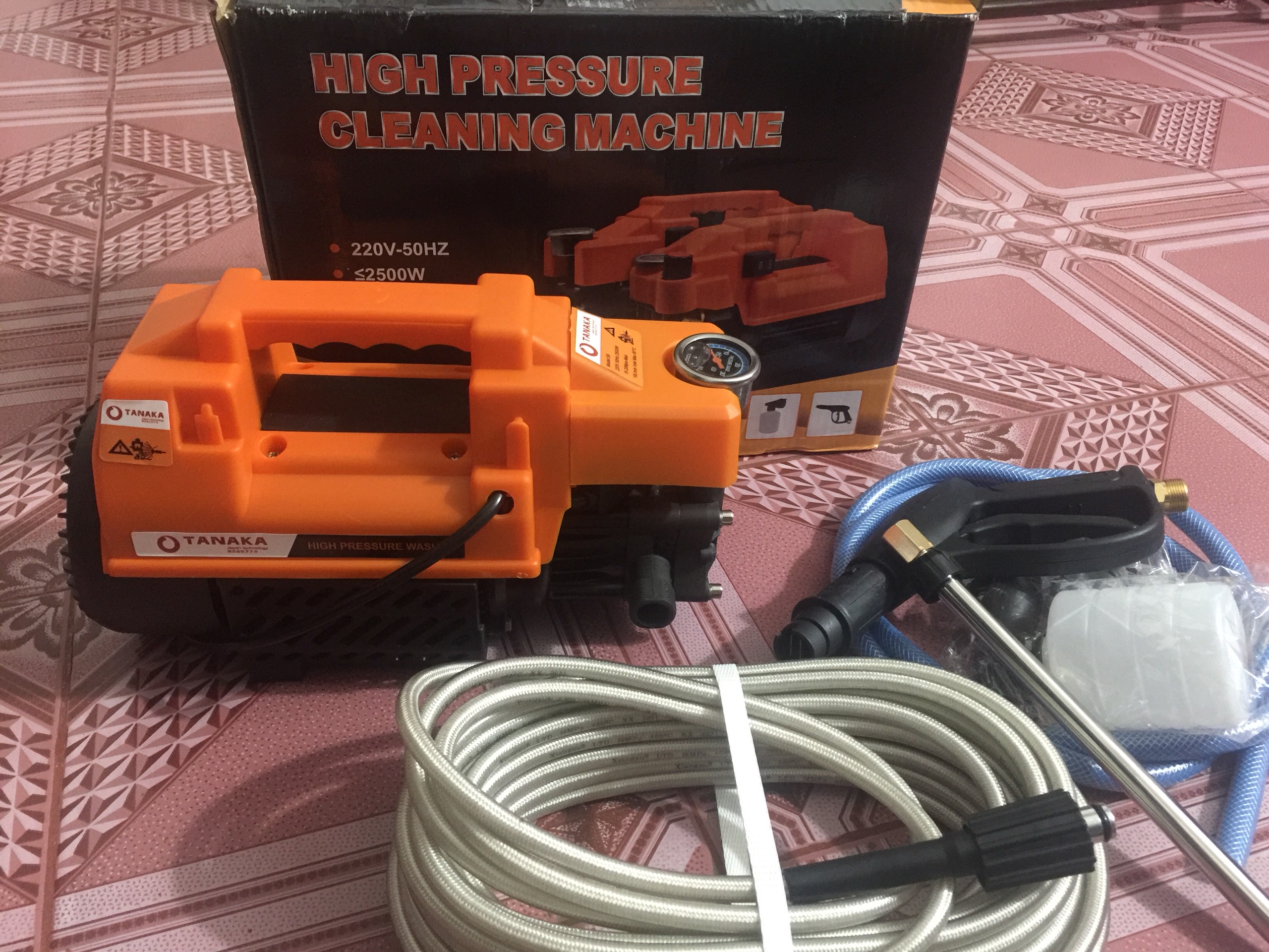 Siêu khỏe !!!máy rửa xe tanaka s6 japan 2500w thế hệ mới 2021