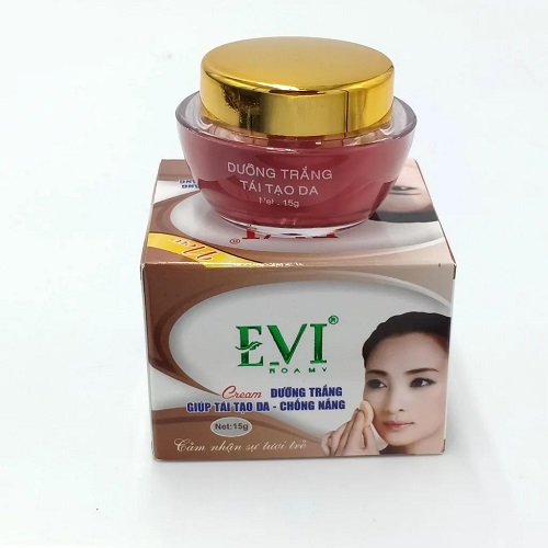 Kem dưỡng trắng - giúp tái tạo da - chống nắng evi 15g