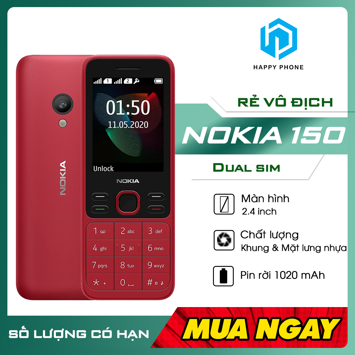 Điện thoại nokia 150 - hàng chính hãng