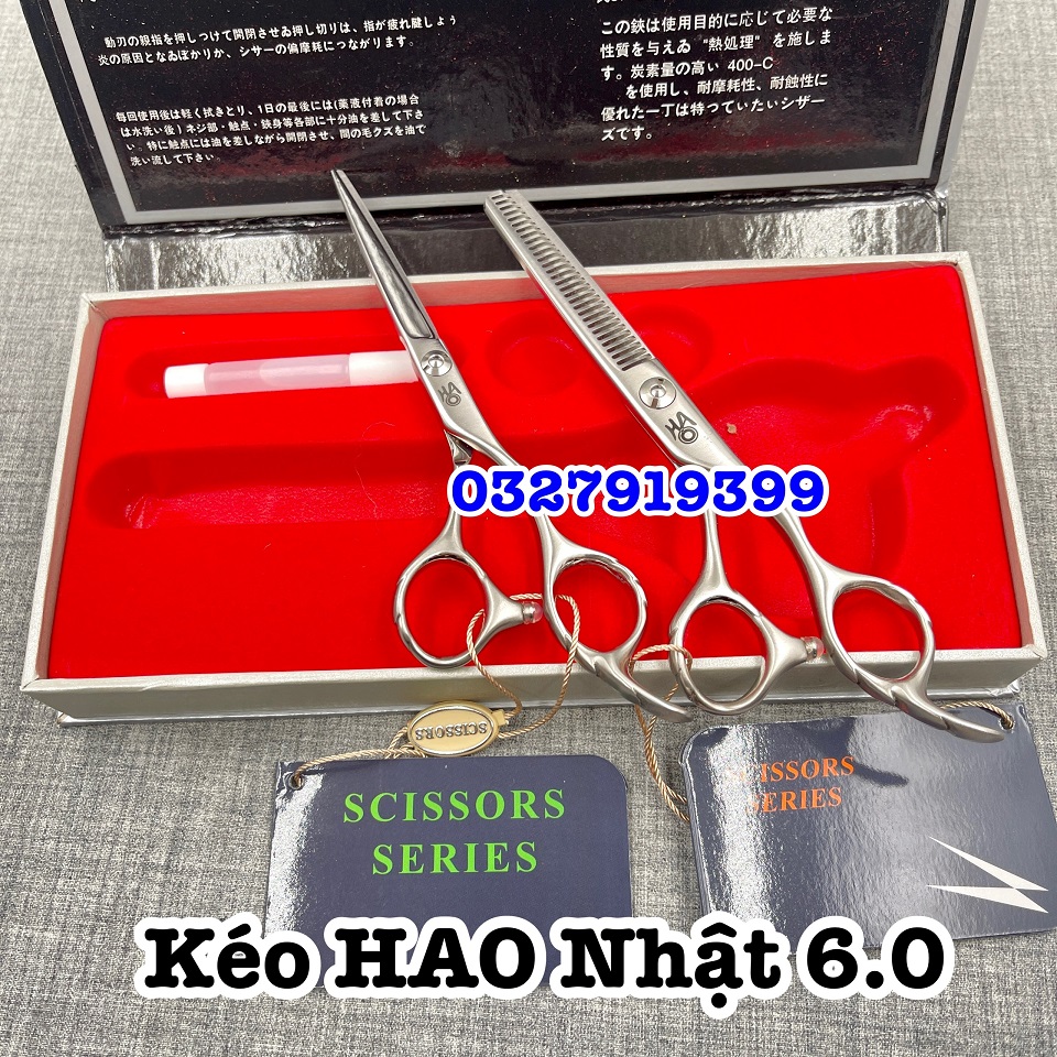 Kéo cắt tỉa tóc Nhật cao cấp HAO 6.0