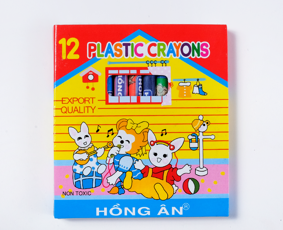 Bút sáp màu hồng ân 12m