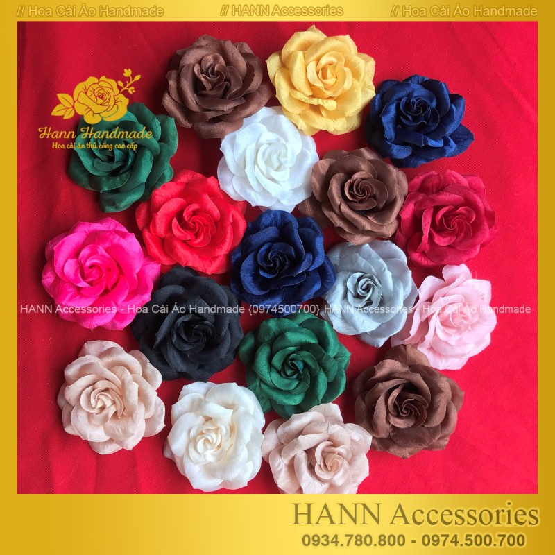 Hoa Cài Áo Cánh Nhọn Phụ Kiện thời Trang Cài Áo Hoa Handmade