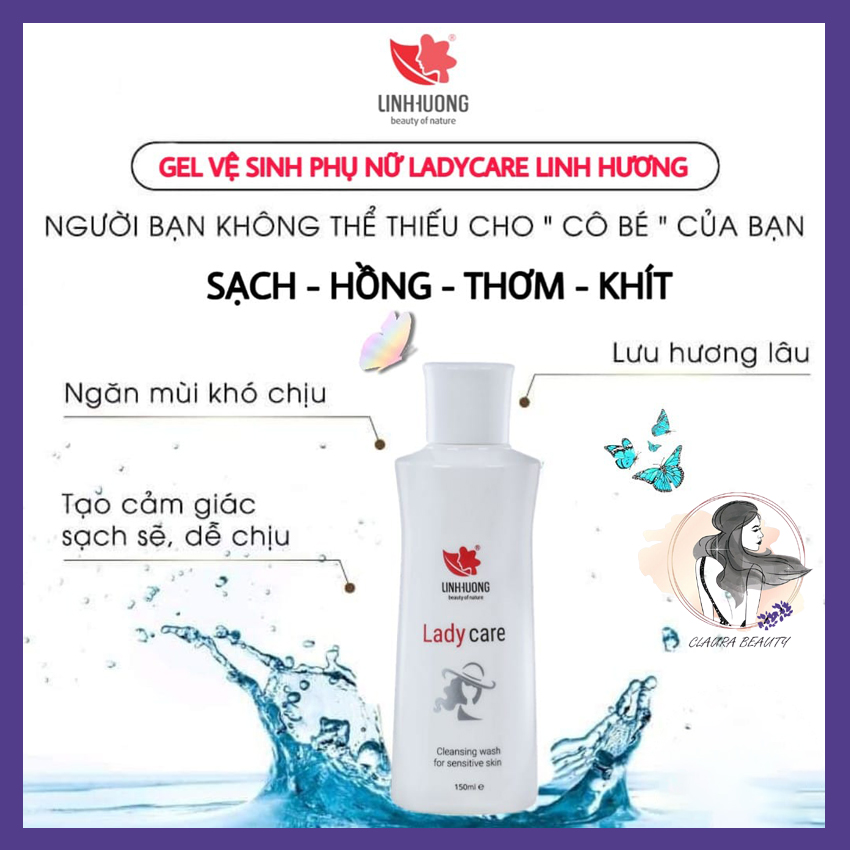 Dung Dịch Vệ Sinh Phụ Nữ Gel Phụ Khoa Lady Care Linh Hương 150ml- Claura Beauty