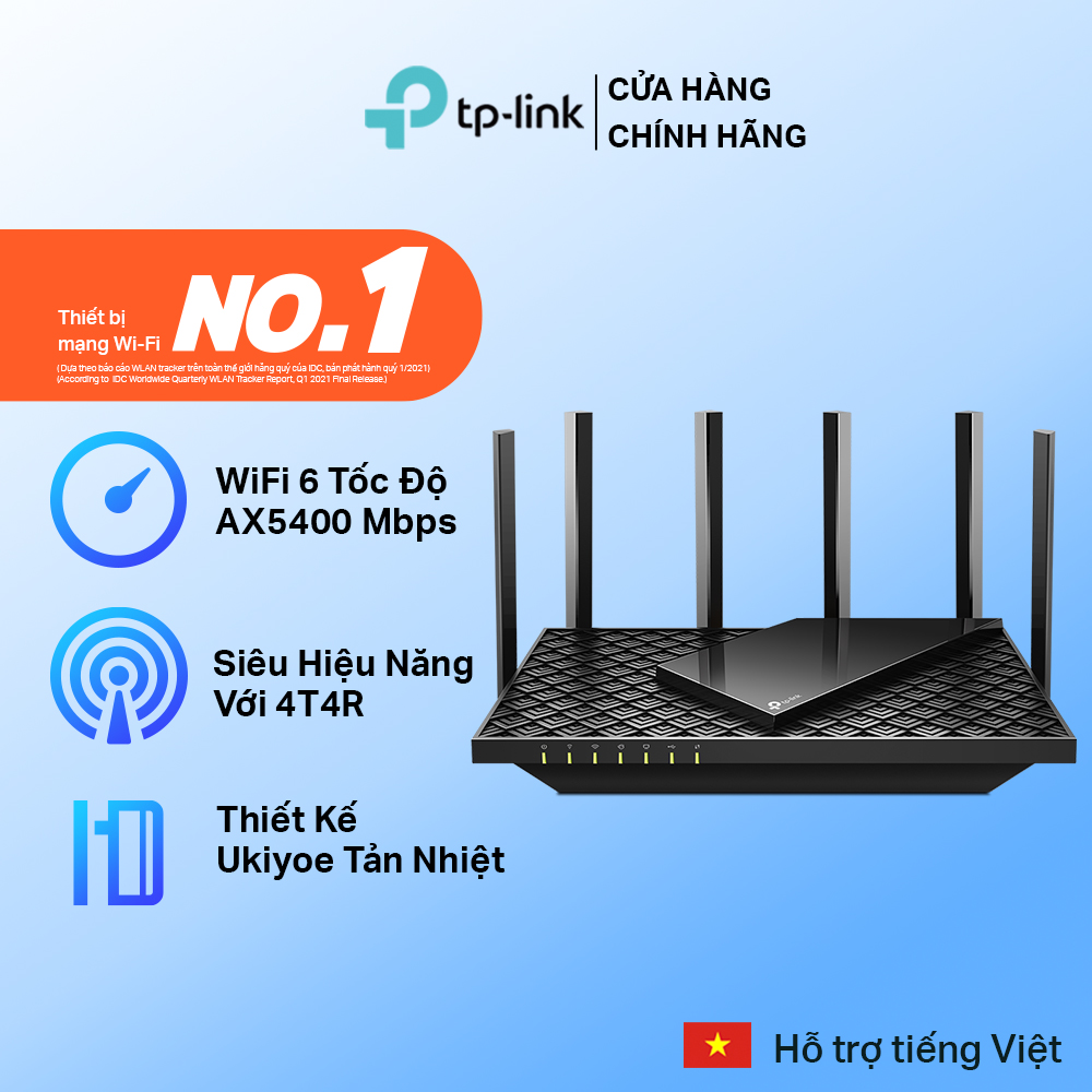 Bộ Phát Wifi TP-Link Archer AX72 / AX73 Wifi 6 Gigabit Băng Tần Kép AX5400