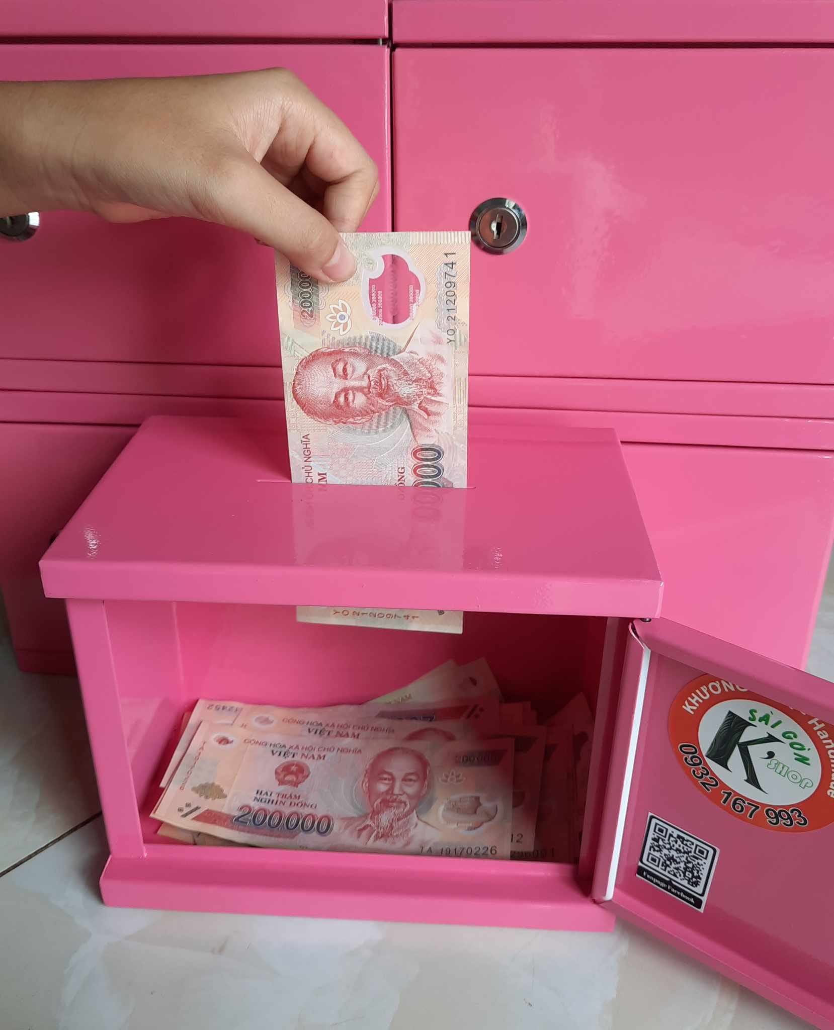 Két sắt mini nhỏ gọn tiện dụng an toàn tiết kiệm chống cháy