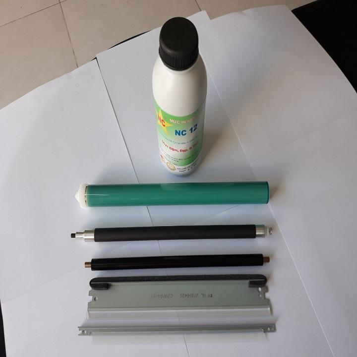 Bộ linh kiện Canon LBP 3300, HP 49a, 53a: Mực nạp, Trống Drum, Trục từ, trục sạc, Gạt lớn, gạt nhỏ, dùng thay thế cho hộp mực máy in Canon 308, LBP 3300, HP 1160, 1320, p2014, p2015 chất lượng tốt