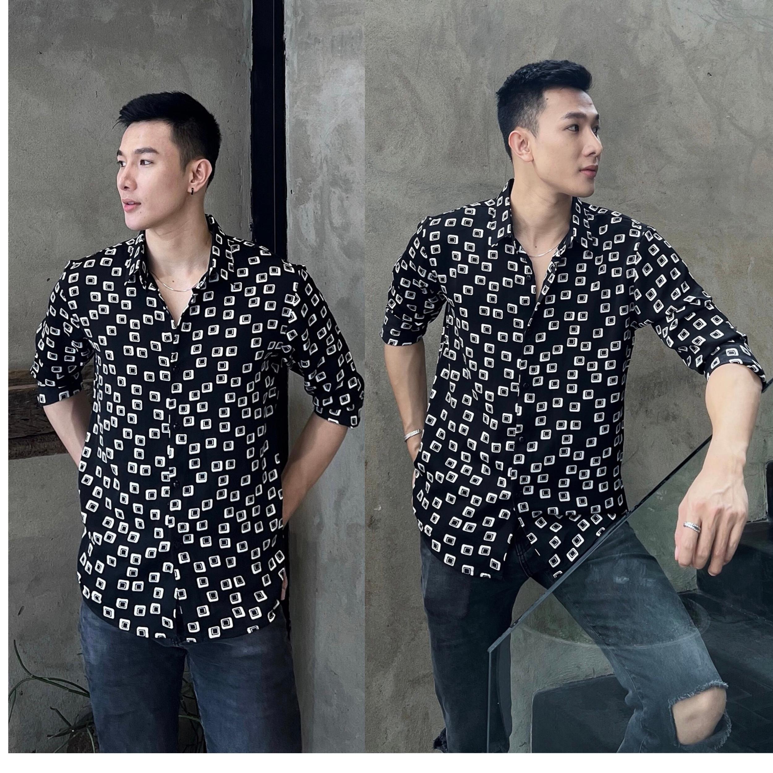 Áo sơ mi lụa dài tay form rộng S10