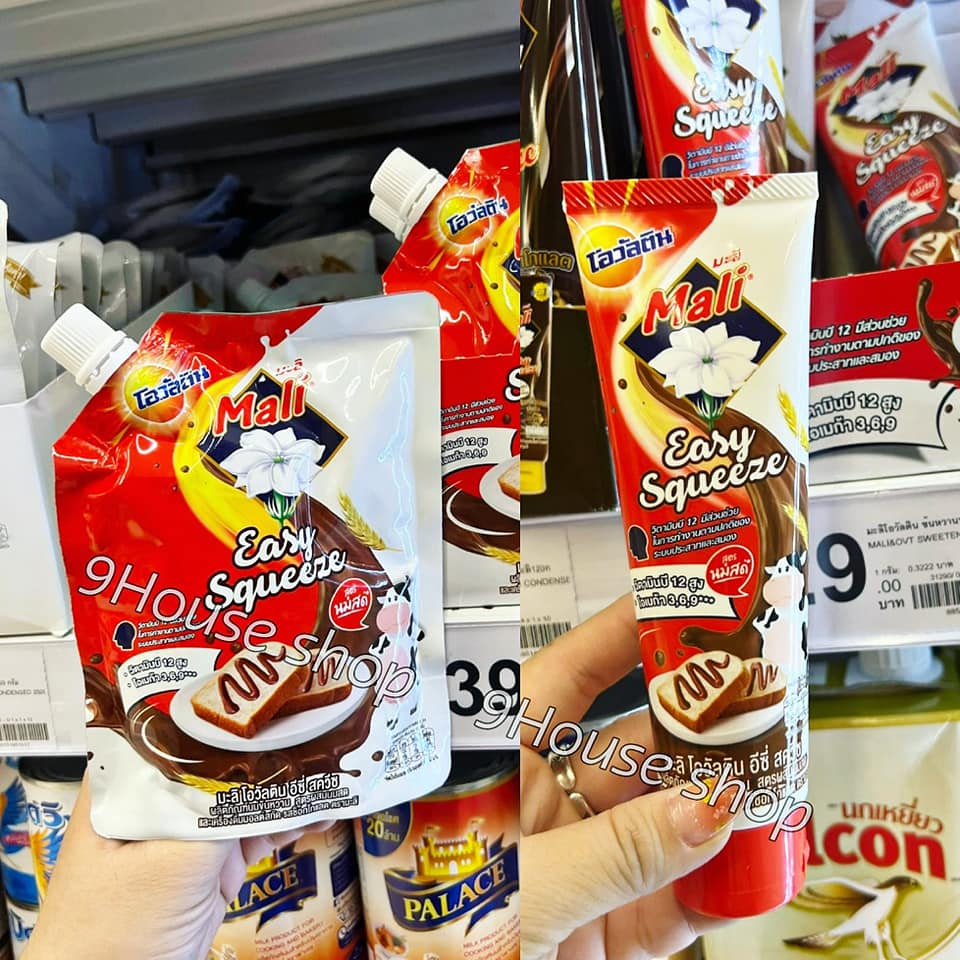 01 sữa đặc mali easy squeeze vị ovaltine thái lan