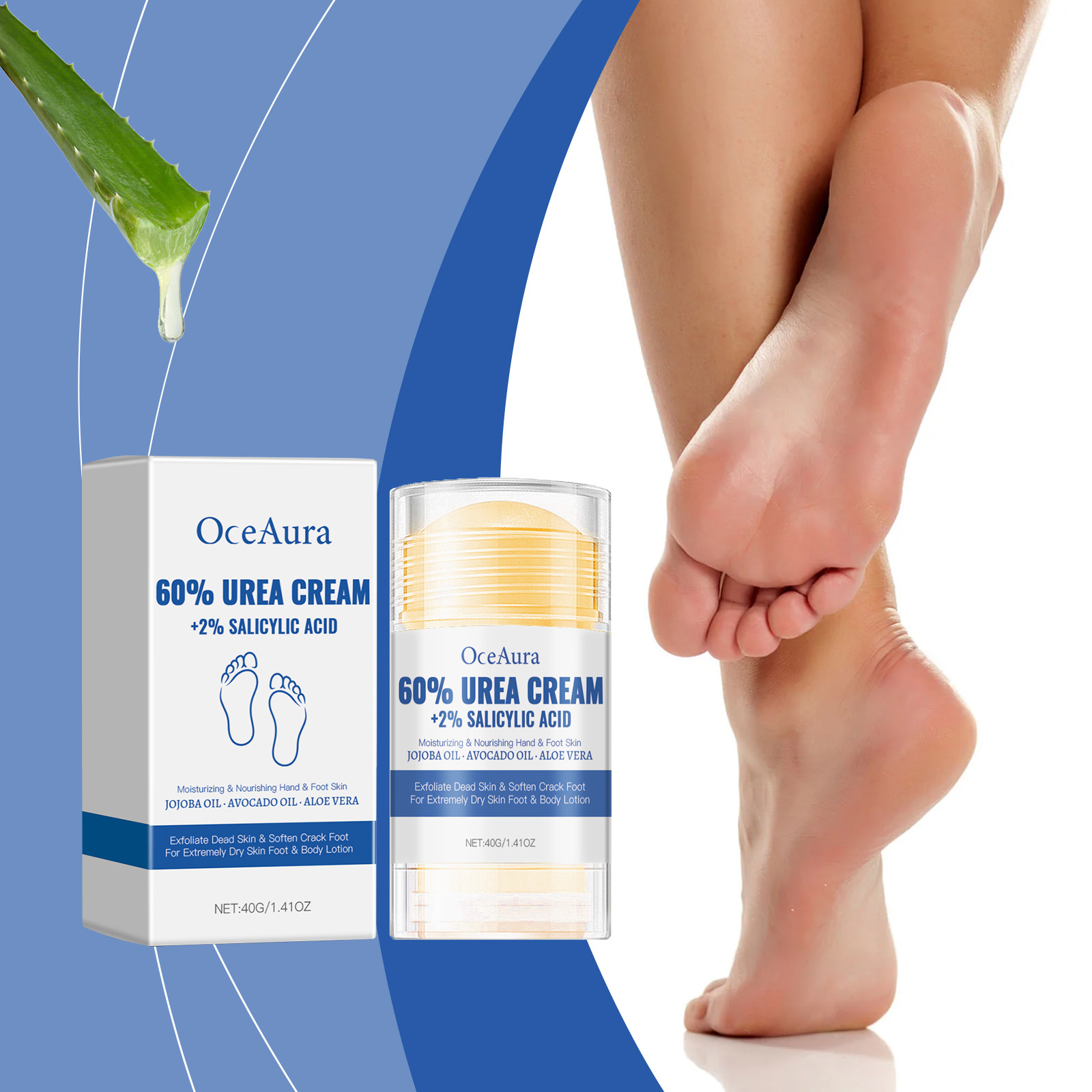 OCEAURA  Moisturizing Foot Cream   Moisturizing Foot Skin Care Heel Body Skin Care