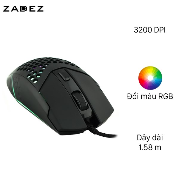 Chuột gaming zadez g151m đen