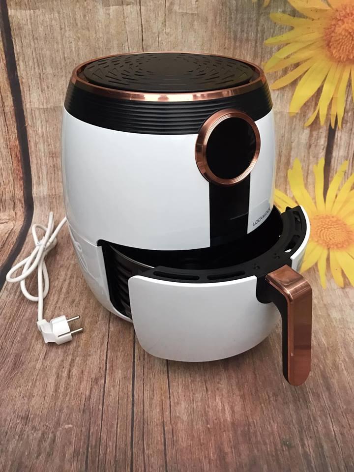 [Trả góp 0%]Nồi chiên không dầu điện tử Lock&Lock EJF376BLK 4L - Tặng một cặp chảo Sunhoue size 18 và 24cm