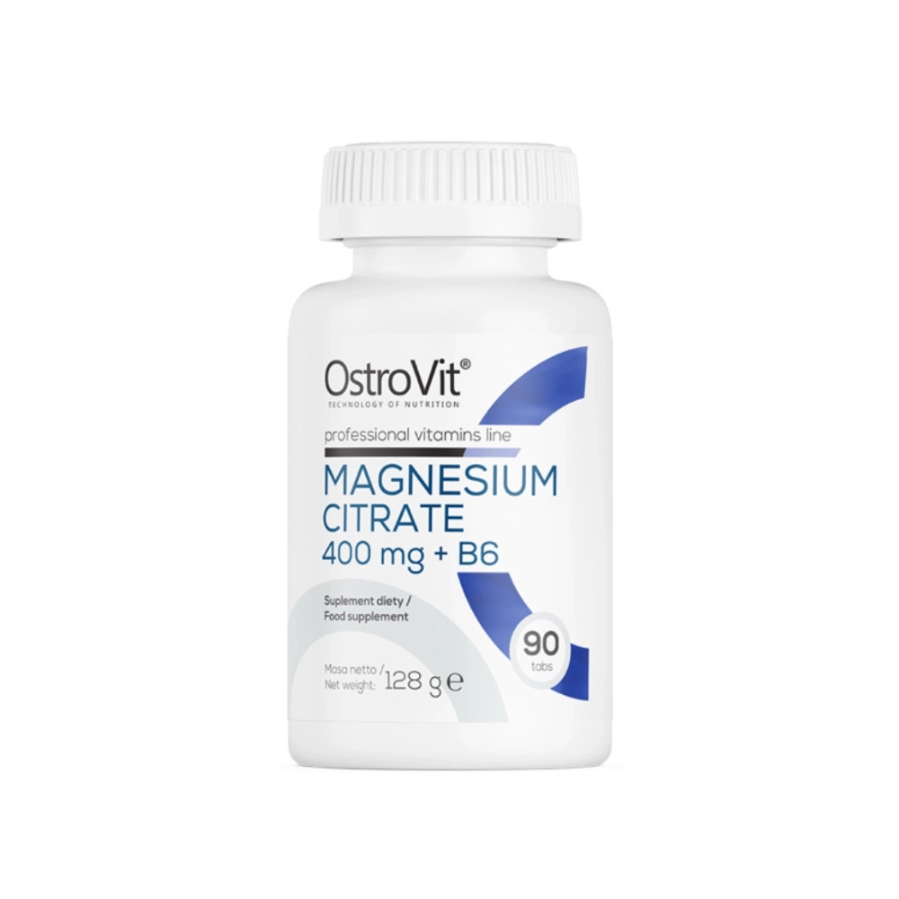 Ostrovit Magnesium Citrate 400mg + B6- Viên Uống Giảm Stress
