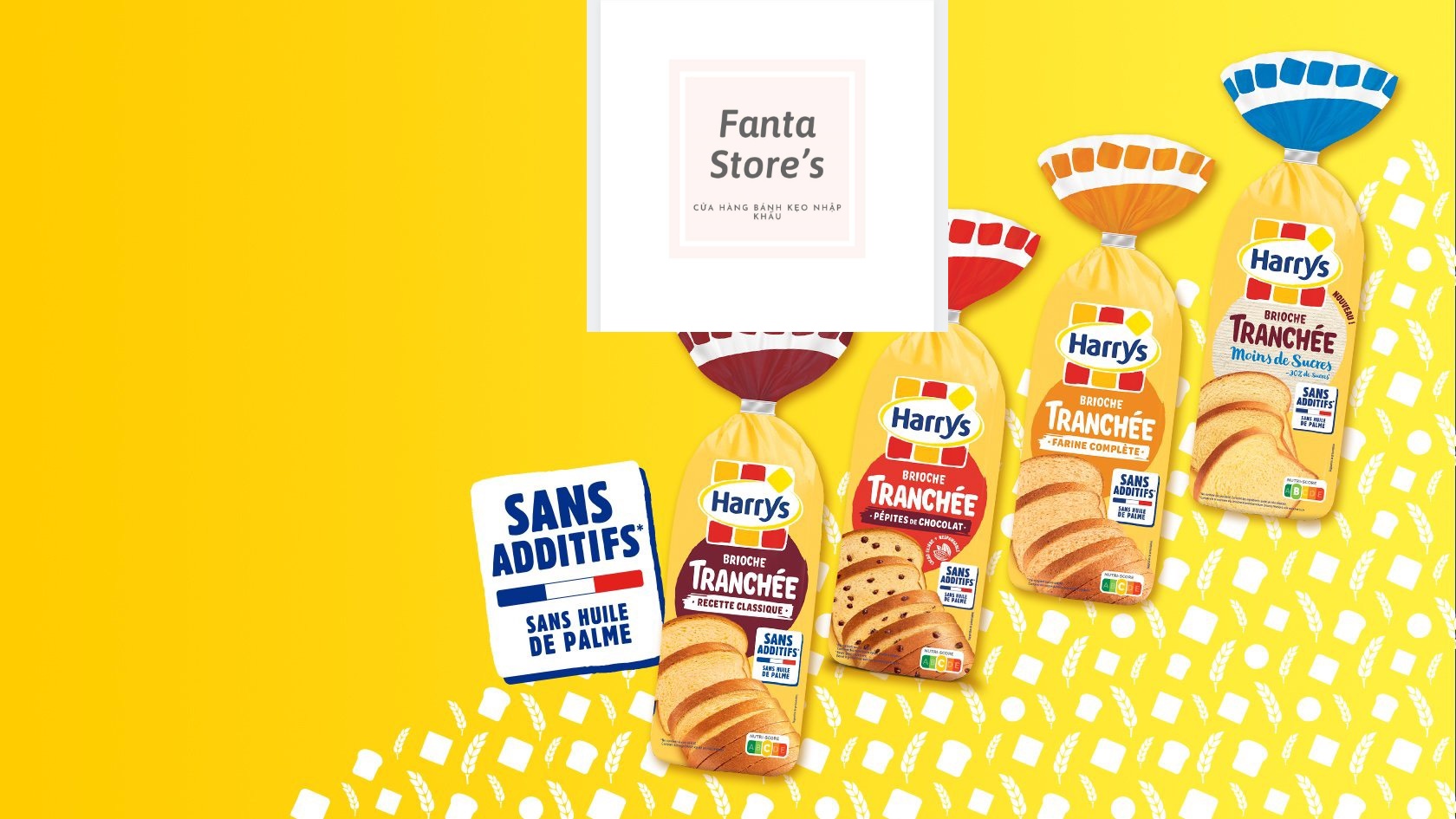 BÁNH MÌ HOA CÚC HARRYS PHÁP 500G