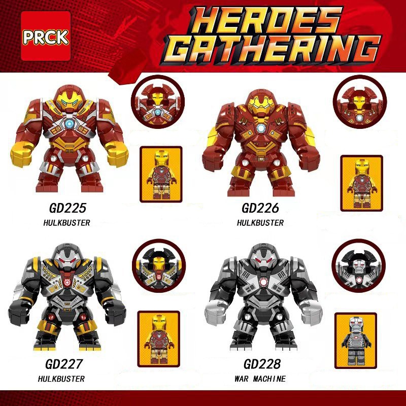 BIGFIG   Hulkbuster Các Phiên Bản Khác Nhau Mẫu Đẹp GD225 GD226 GD227 GD228