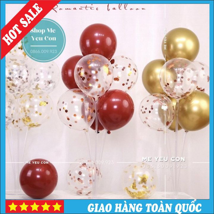 Trụ Gắn Bóng Bay , Đế Giả Bóng Bay Bằng Mica, Trụ Gắn Bóng, Trụ Dựng Bóng Bay Ảnh Thật Kèm Video Dùng TrangTrí Tiệc Sinh Nhật