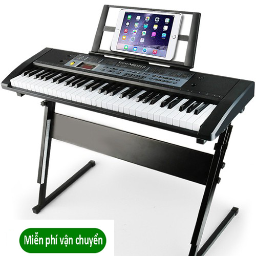 ( Xả Hàng ) Mua Đàn Piano 61 Phím Tặng Kèm Micro Hát - Bé Học Đàn Tại Nhà Phát Triển Tay, Trí Não ,Thuộc Bàn Phím - Đàn Organ Cho Người Lớn Và Trẻ Em - Đàn Kỹ Thuật Số Âm Cực Hay- Bh 12 Thang.