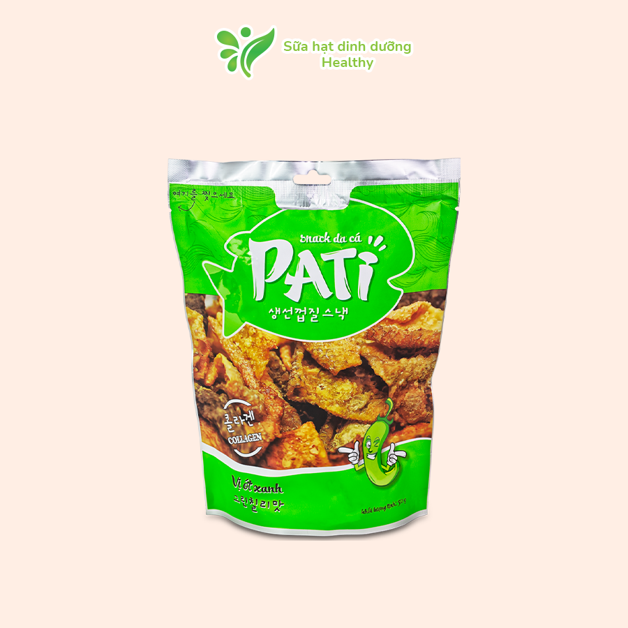 Snack da cá pati cao cấp vị ớt xanh