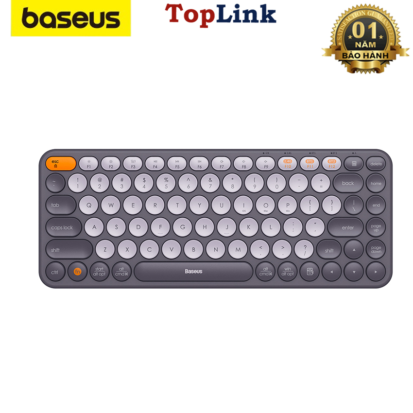 Bàn Phím Không Dây Baseus Wireless Keyboard K01A Thiết Kế Sang Trọng, Bền Bỉ, Siêu Mỏng - Phân phối bởi TopLink