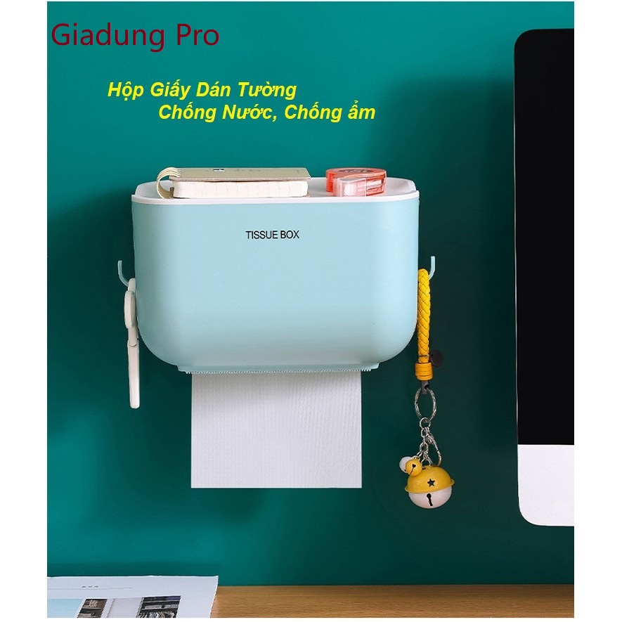 Hộp Đựng Giấy Dán Tường Đa Năng, Hộp Đựng Giấy Rút Đáy Treo Tường - Giadung Pro