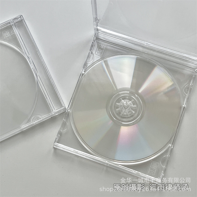 Đĩa cd trắng kèm hộp trang trí thủ công
