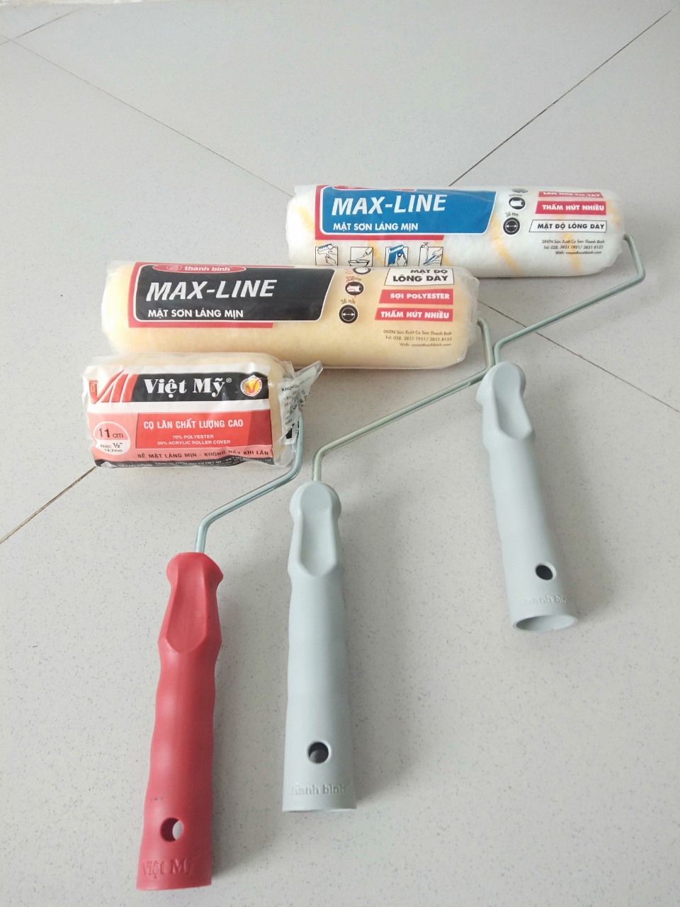 [HCM]Cây lăn sơn tường sợi vải sợi Polyester