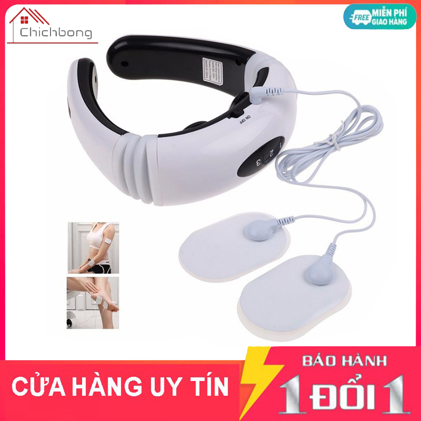 {Giảm giá sốc} Máy Mát Xa Trị Liệu, May Mat Xa Xung Dien - Mua Ngay Máy Massage Vai Gáy Cổ Cao Cấp, Máy Massage Cổ Cảm Ứng 3D Thông Minh - Máy matxa hiện đại mẫu mới 2019 - Máy matxa cao cấp công suất  hơn