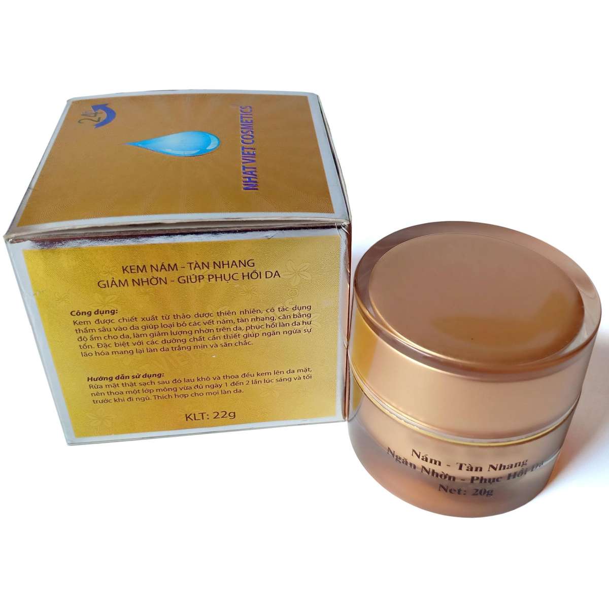 Kem nám Tàn nhang Giảm nhờn Giúp phục hồi da Nairem 22g