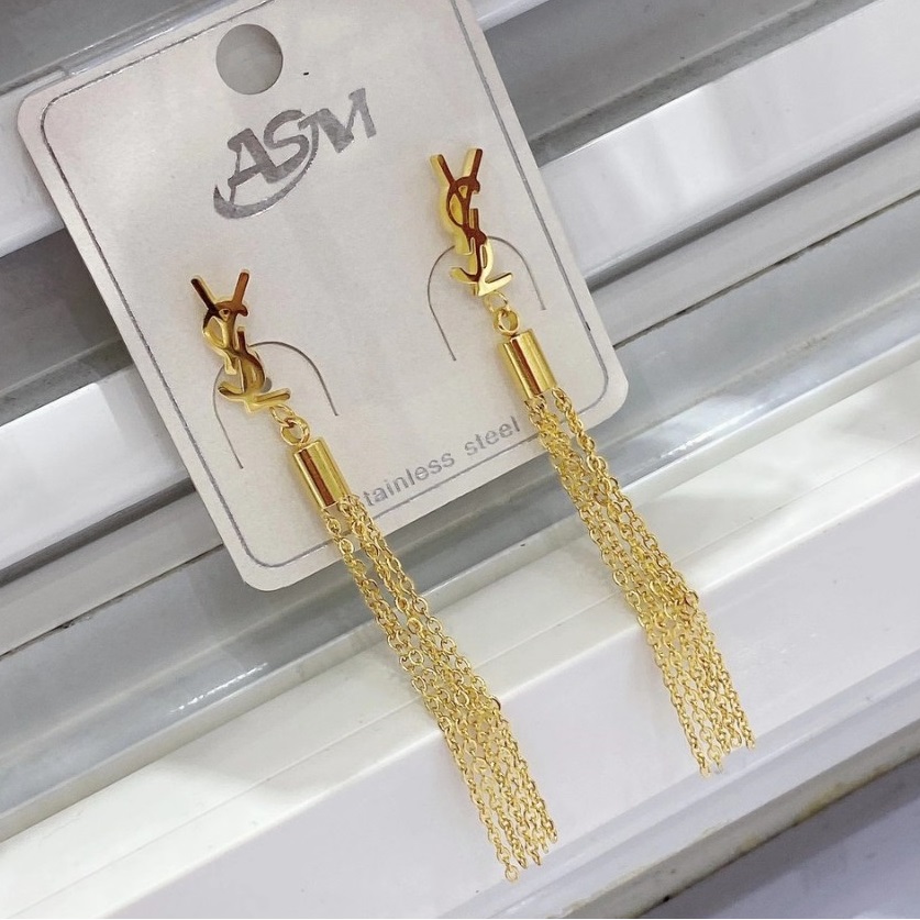 Bông Tai Tua Rua Thép Titan Ko Han Rỉ TT 3731