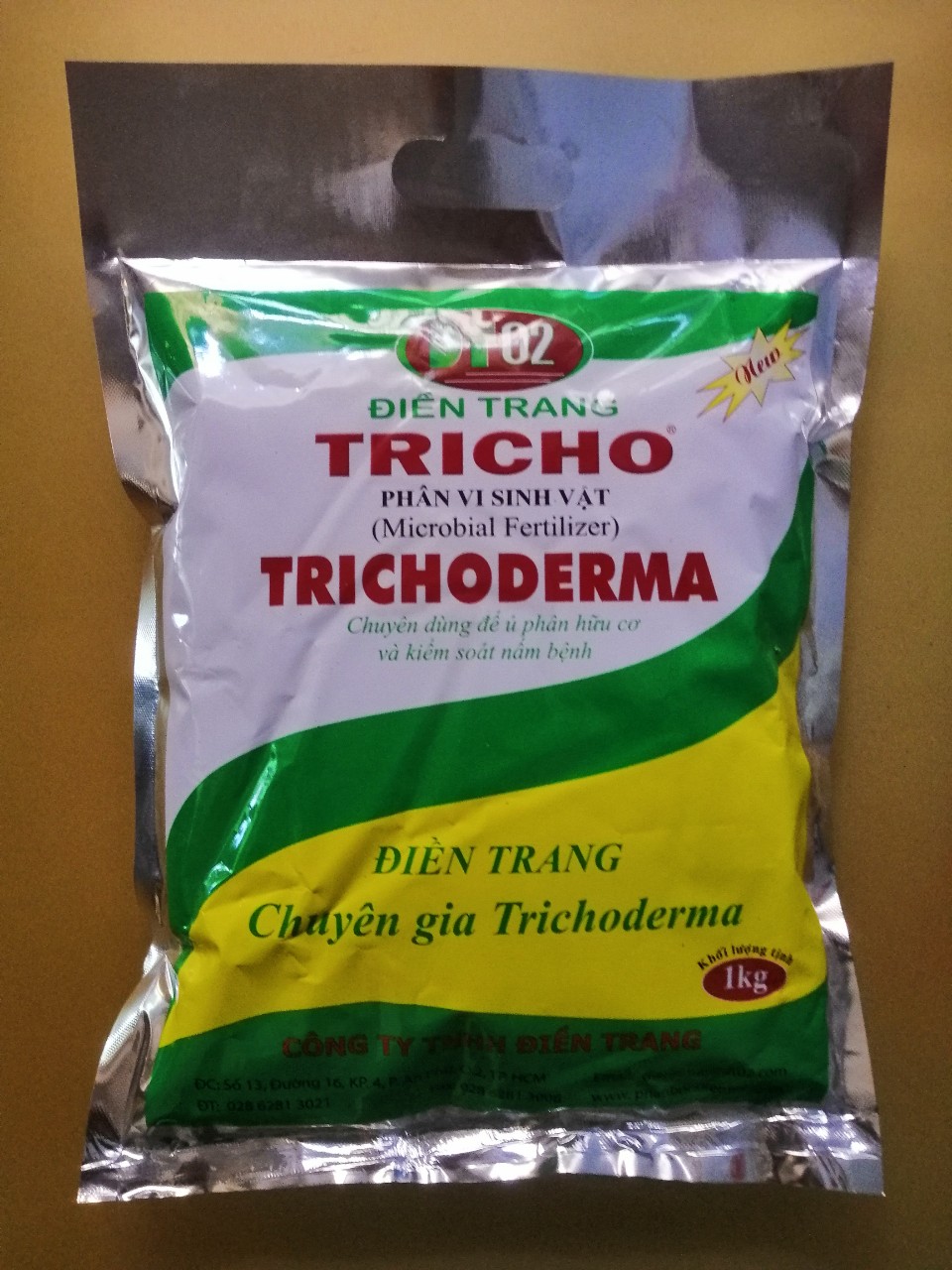 GÓI 1 KG - PHÂN VI SINH TRICHODERMA ĐIỀN TRANG - DÙNG Ủ PHÂN HỮU CƠ
