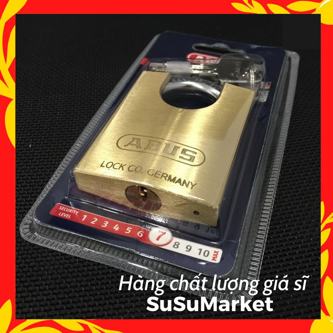 Ổ khoá abus 75cs/60 | đồng thau nguyên khối | chìa 4 hàng bi chống sao chép |