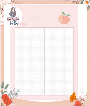 Tập giấy take note size B5 mỗi tập 30 tờ giấy dùng để ghi chép hoặc refill sổ còng binder DIY