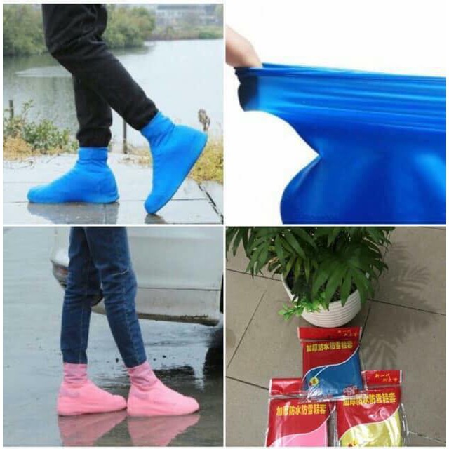 [HCM]Bọc giày đi mưa loại dày